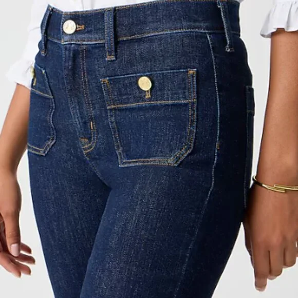 J Crew Slim wide-leg sailor jean in all-day stretch, size 25 - Picture 6 of 13